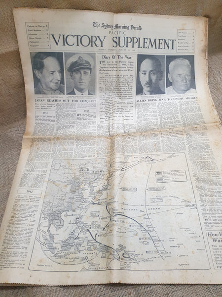 1945 16th August VICTORY SUPPLEMENT The Sydney Morning Herald
