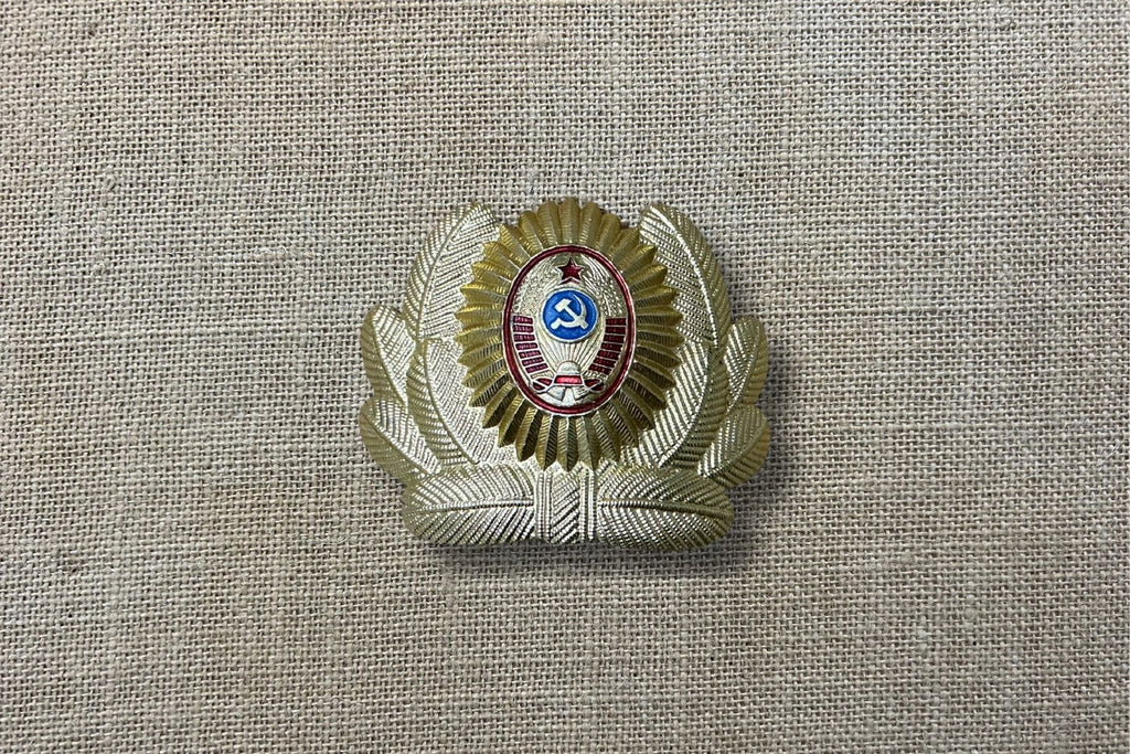 USSR Soviet Police Cockade Cap Badge