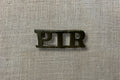 Brass Pacific Islands Regiment Shoulder Title