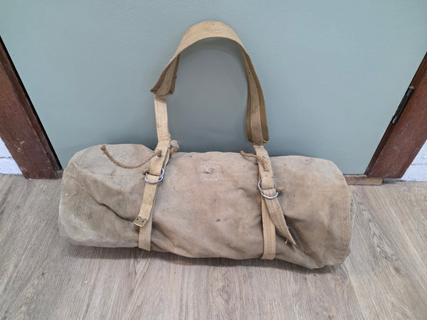 WWII Single Canvas Tent/Shelter/Swag with Carry Webbing