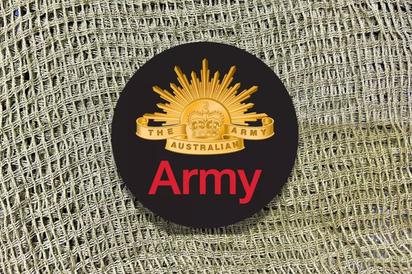 Army Round Sticker