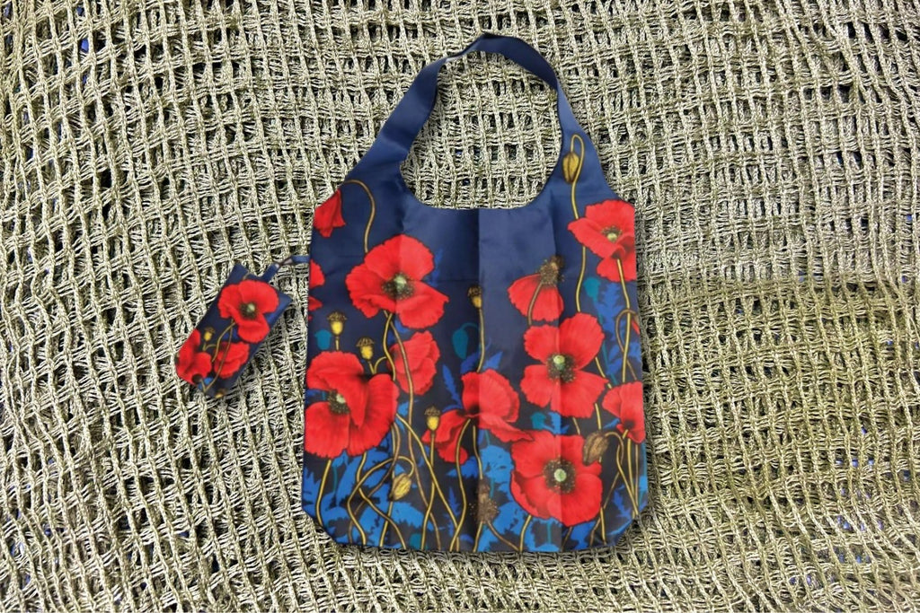 Where The Poppies Grow Shopping Bag