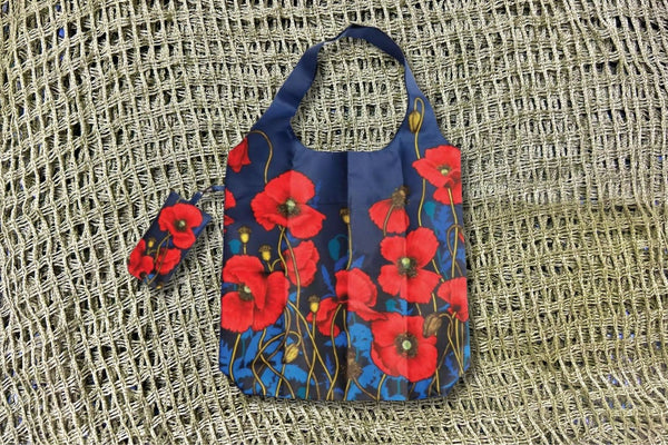 Where The Poppies Grow Shopping Bag