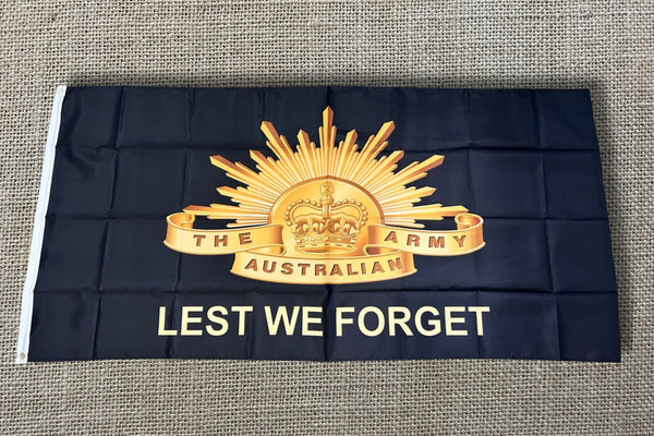 Australian Army Lest We Forget Flag