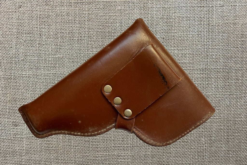 West German Walther PPK Leather Holster, back with the belt loop