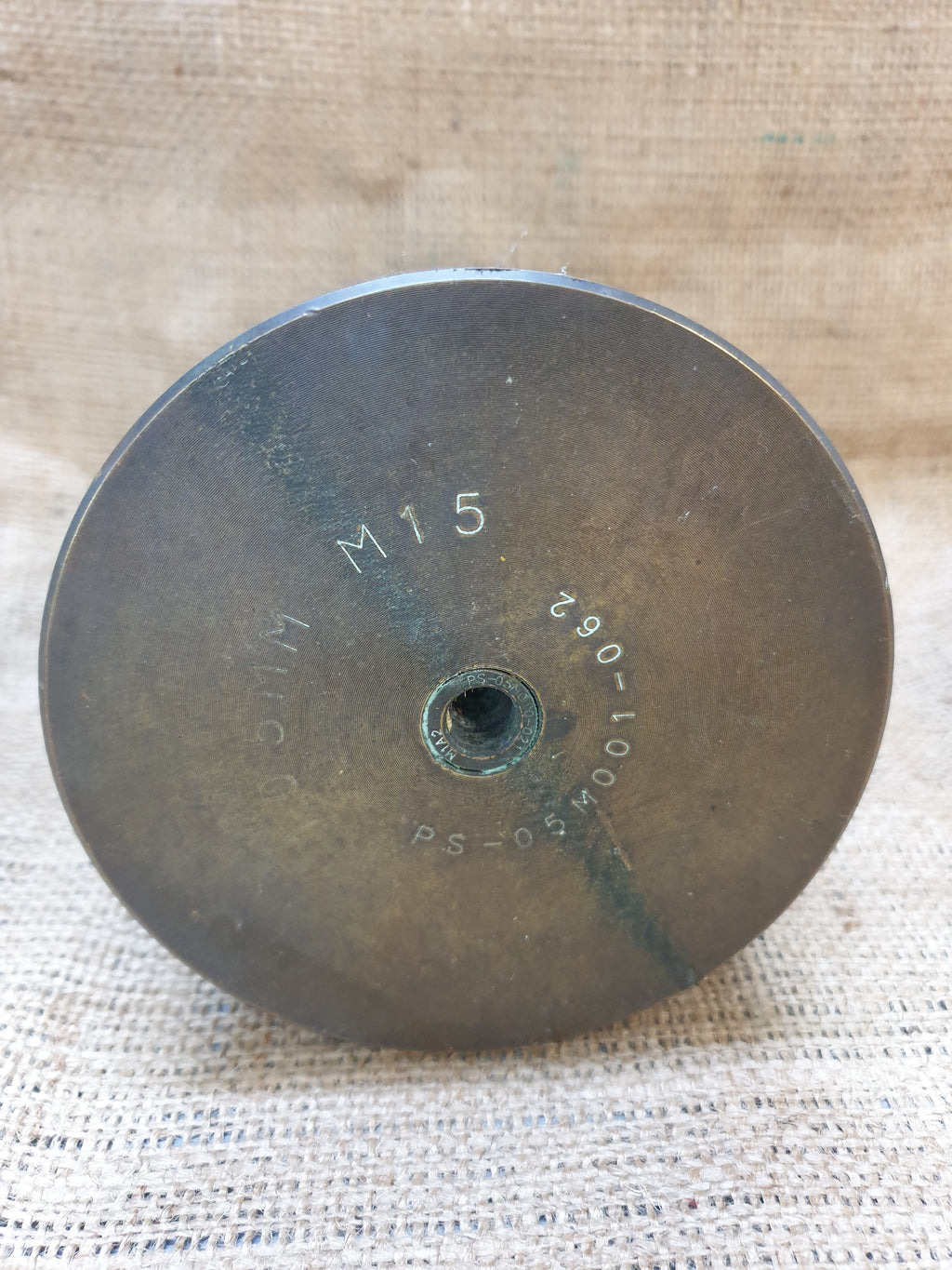 105mm Howitzer Blank Cartridge Case (M395), Brass, base stamped M15