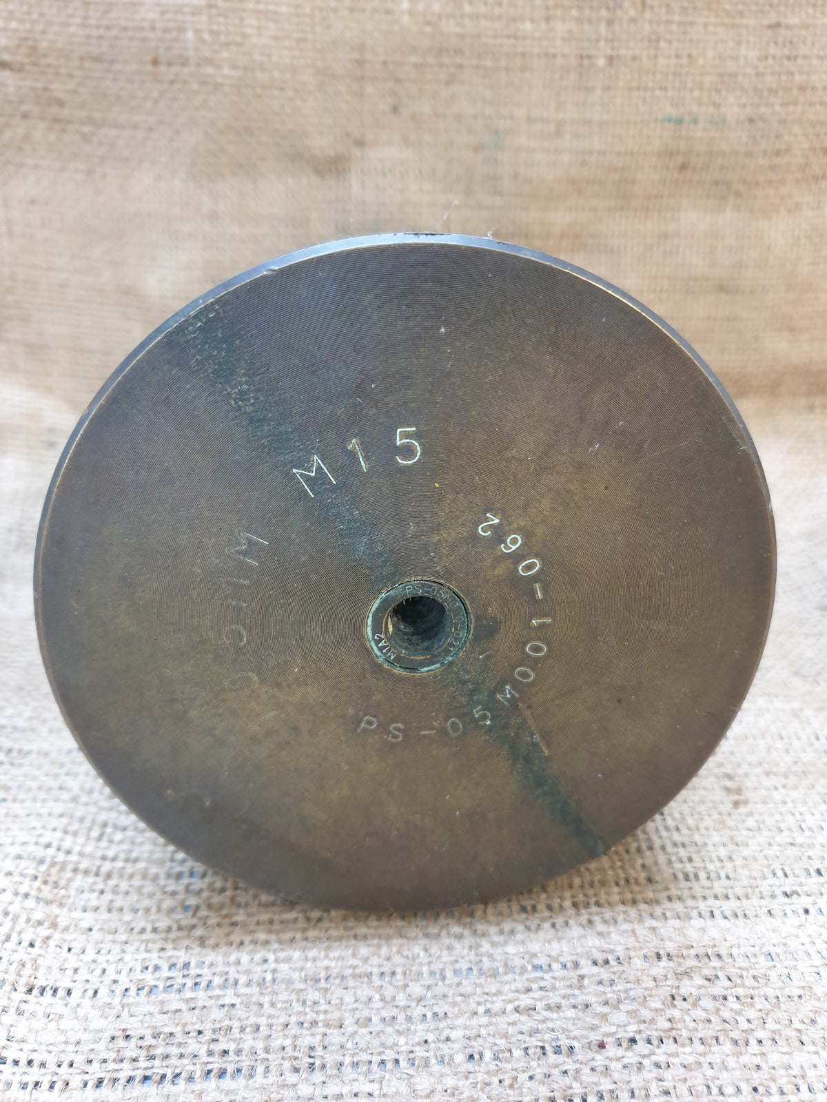 105mm Howitzer Blank Cartridge Case (M395), Brass, base stamped M15