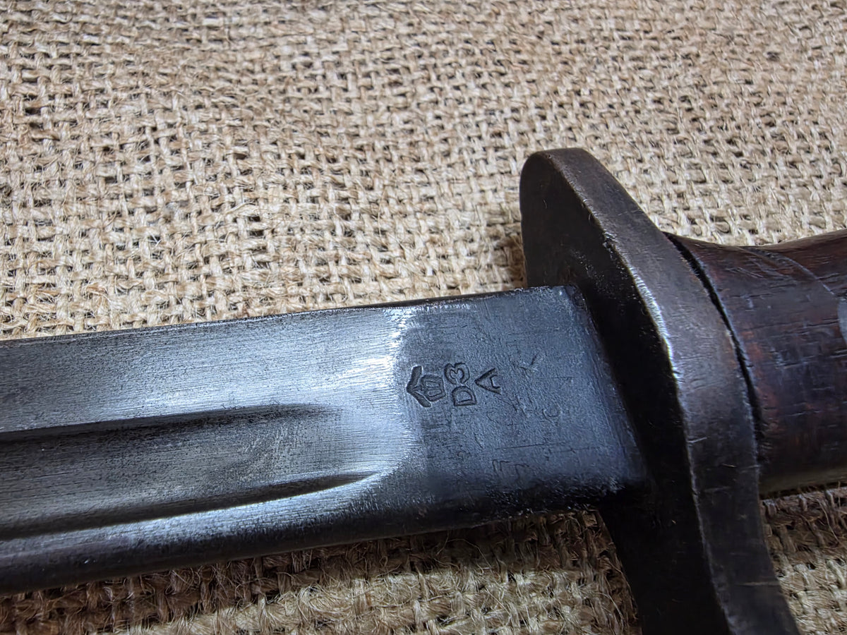 WW1 Enfield Rifle 1913 Remington Bayonet with Scabbard and Leather Frog, photo 3