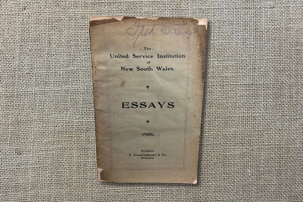 The United Service Institution of NSW - Essays 1906