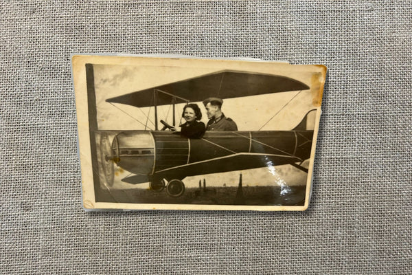1940's Real Reich Pilot Photo Souvenir Postcard