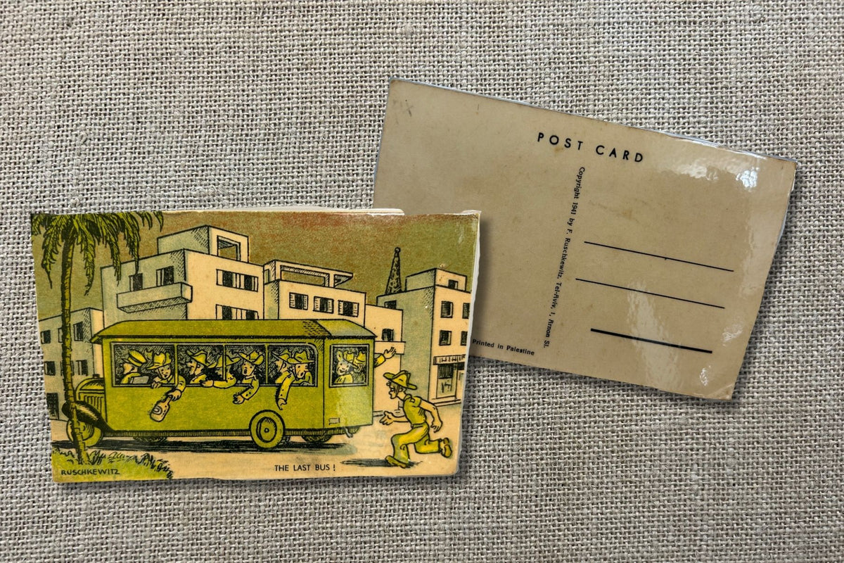 1941 F. Ruschkewitz Postcard "The Last Bus"