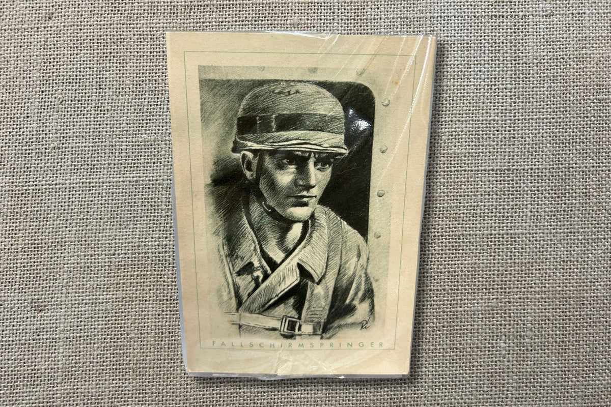 WW2 German Postcard of Parachute Soldier