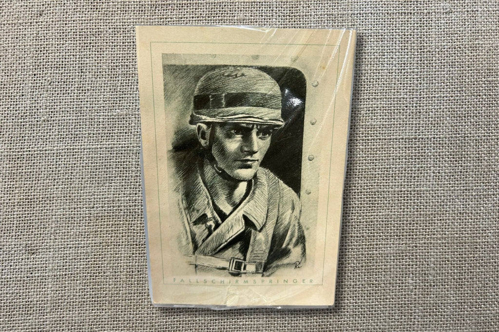 WW2 German Postcard of Parachute Soldier
