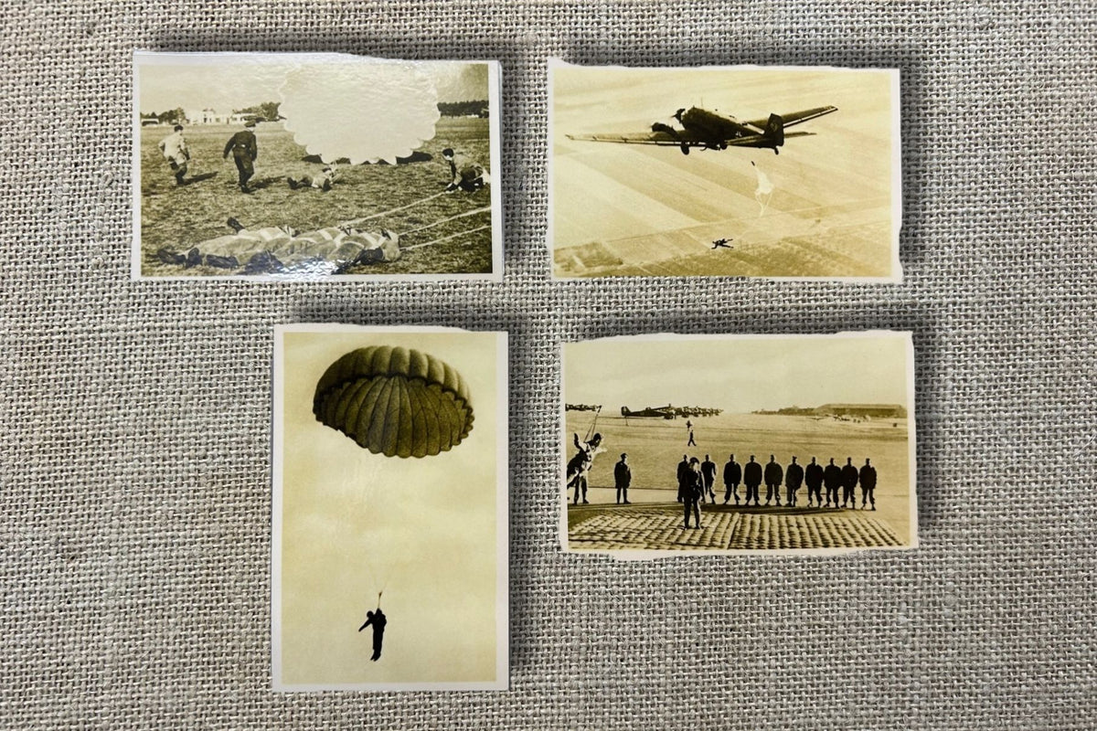 WWII German Paratrooper Postcards (set of 4)