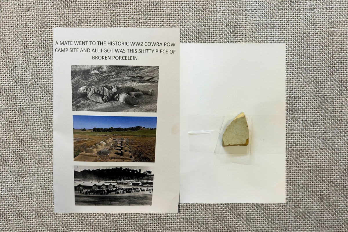 Piece of Porcelain from WW2 Cowra POW Camp Site