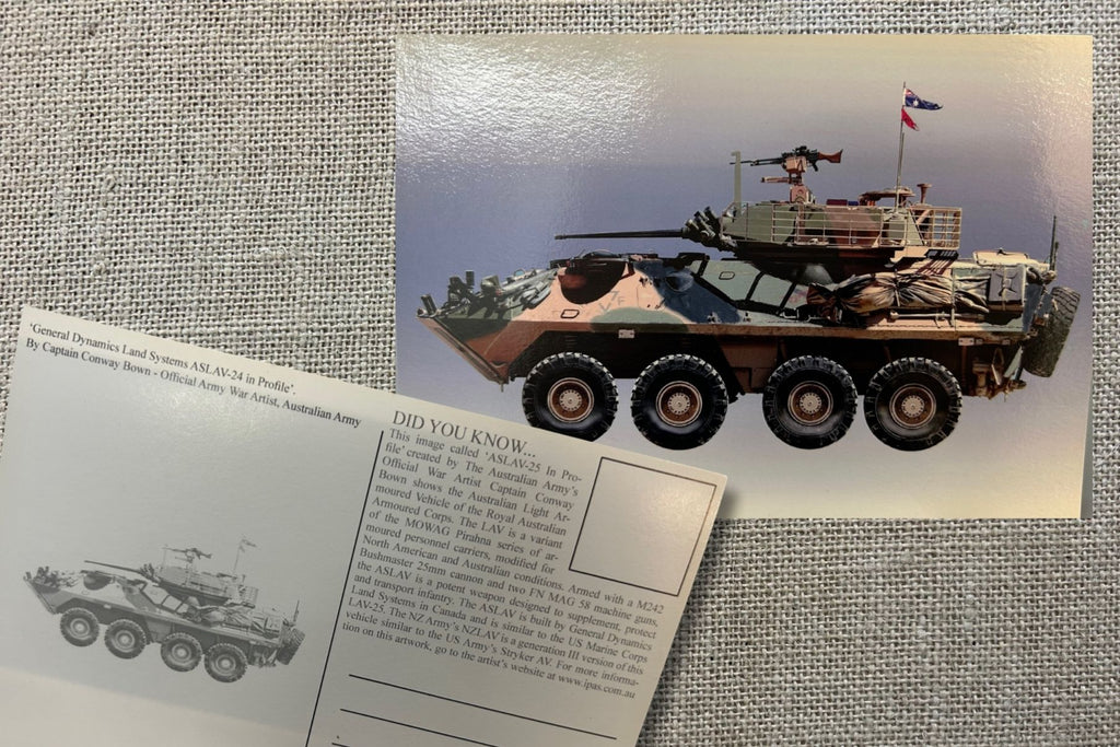 ASLAV-25 Australian Light Arnoured Vehicle Postcard
