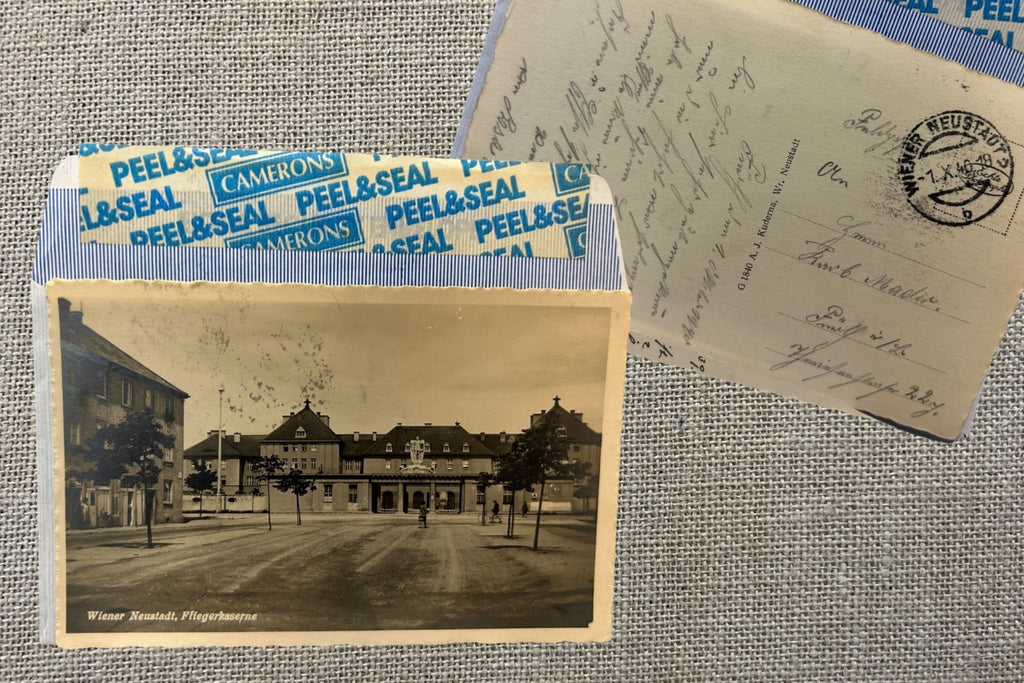 Historical Postcard of the Fliegerkaserne Air Force Barracks at Wiener Neustadt in Vienna