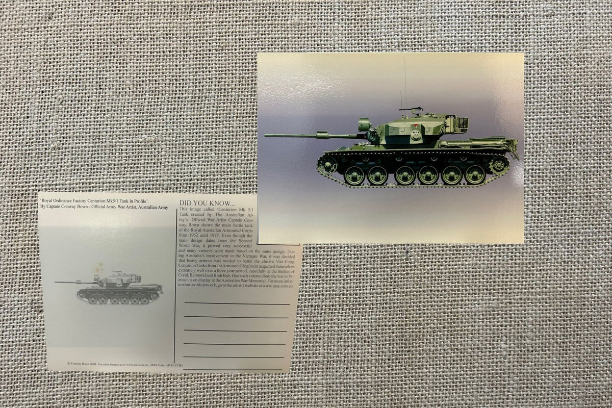 Centurion MK Tank Postcard