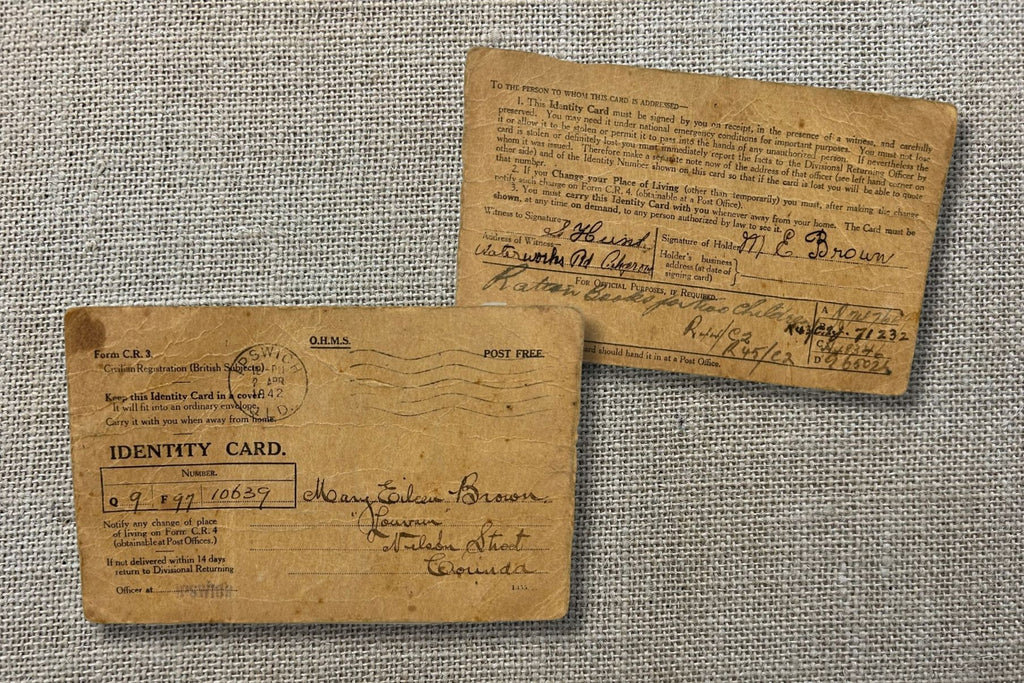 WWII Identity Card 1942 (Ipswich QLD)