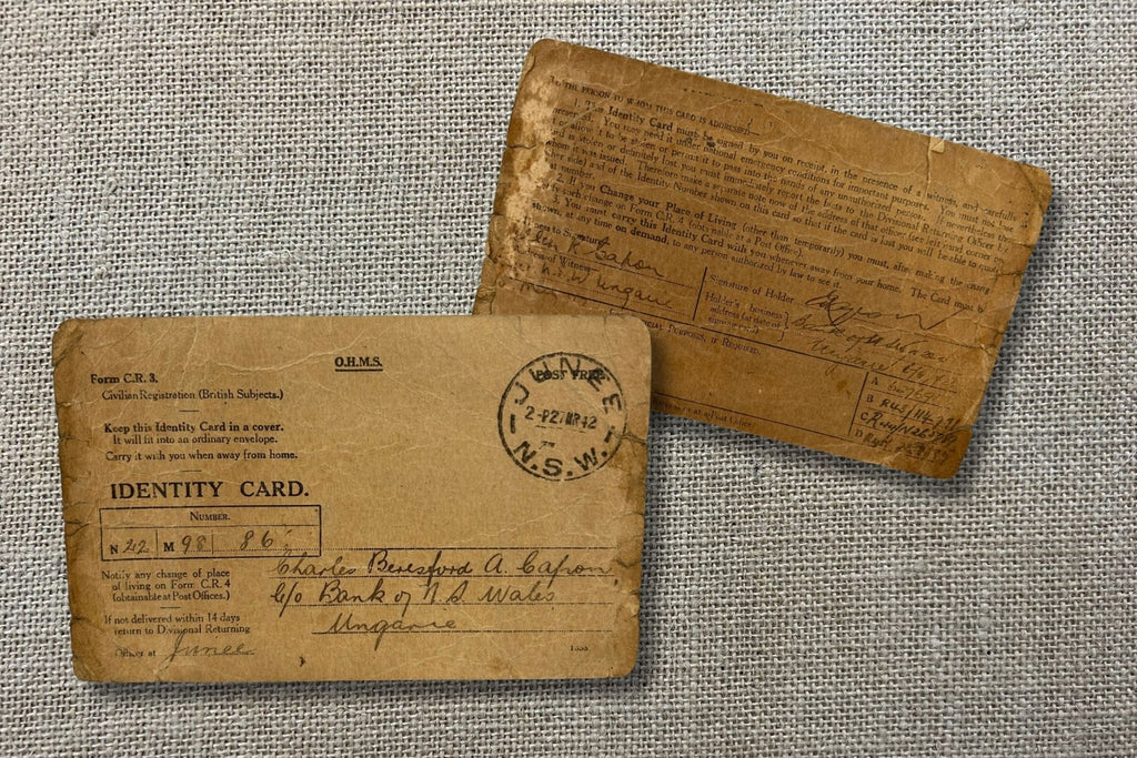 WW2 Identity Card 1942 (Junee NSW)