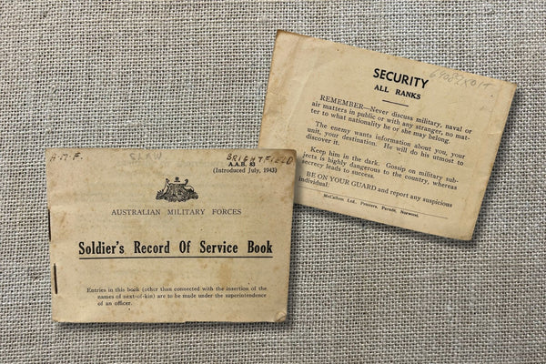 AMF Soldiers Record of Service Book