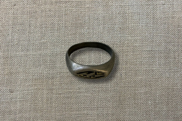 Vintage Pewter Surf Ring