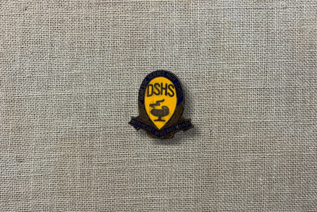 DSHS (Domestic Science High School Dalby) Enamel Badge