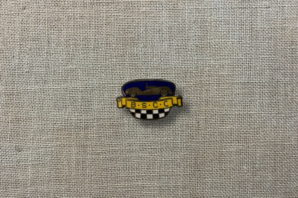 Vintage Enamel B.S.C.C Brisbane Sporting Car Club Badge