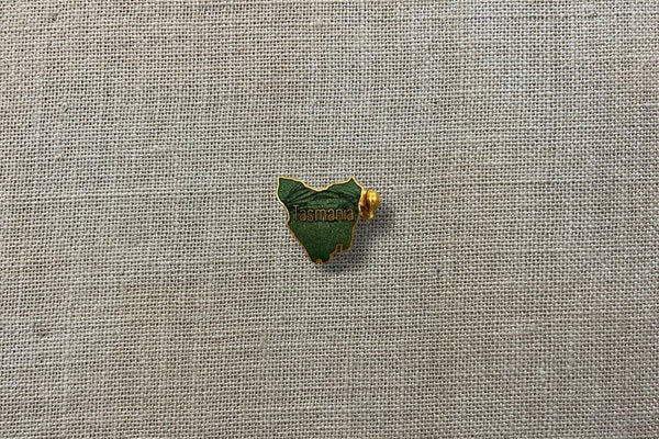 Vintage Tasmania Hat Badge