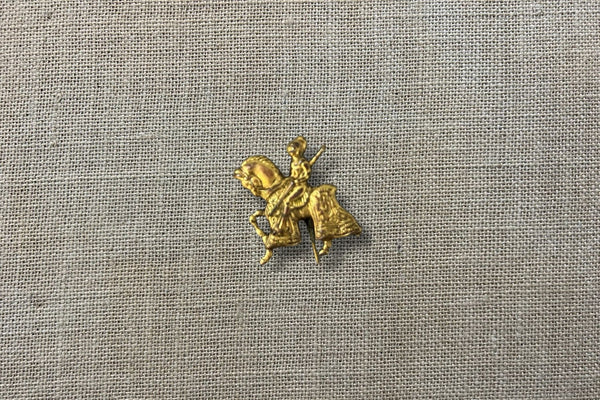 Medieval Knight on Horse Pin