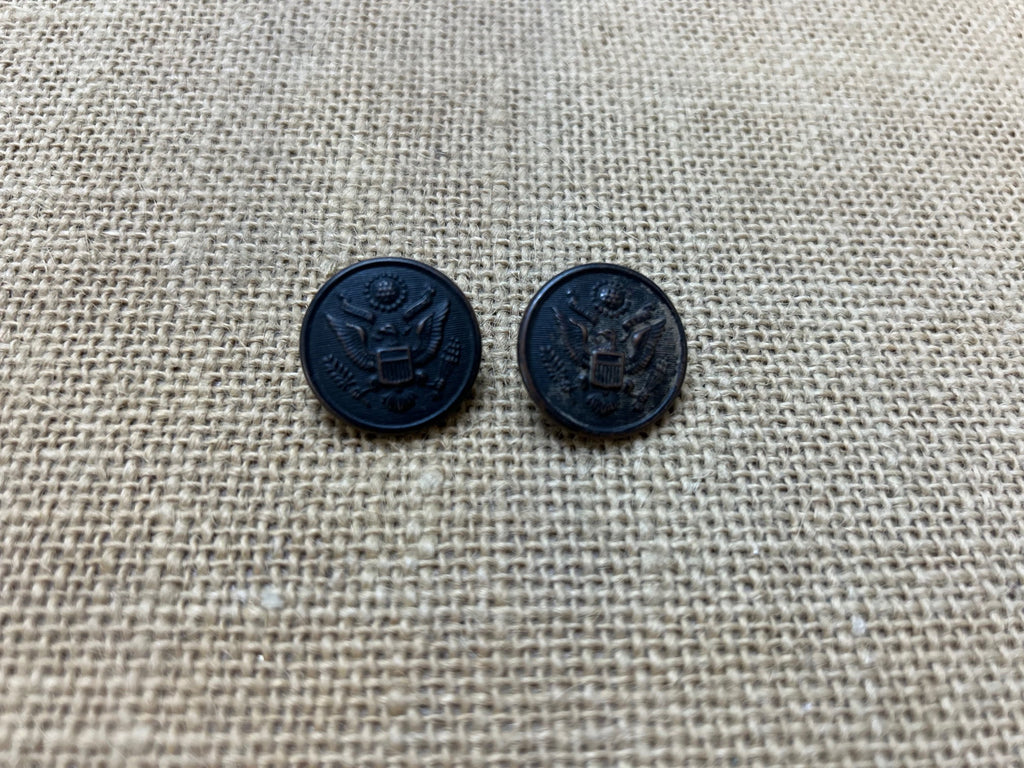 WWI USA Military Army Great Seal Eagle Uniform Buttons (set of 2)