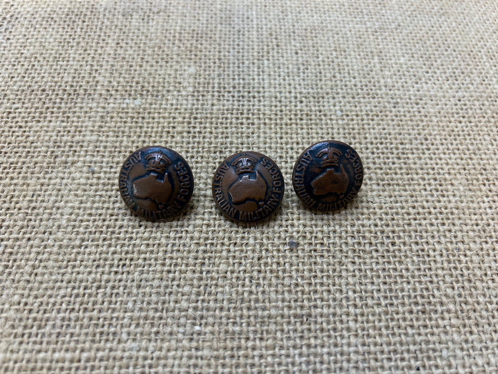 Australian Military Forces Buttons (set of 3)