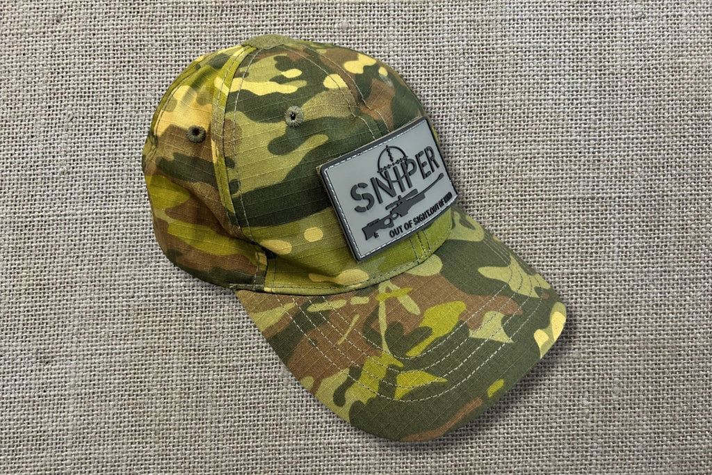 "Out of Sight, Out of Mind" Sniper Camo Hat
