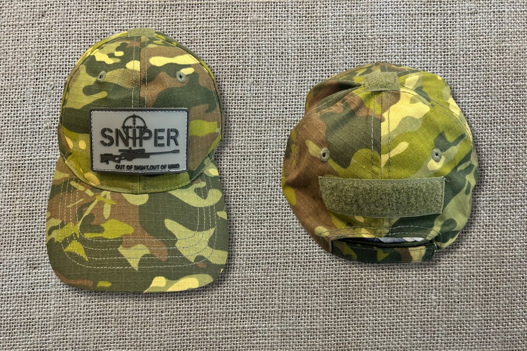 "Out of Sight, Out of Mind" Sniper Camo Hat