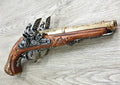 Napoleon Double-Barrel Flintlock Pistol Replica, France 1806, left side