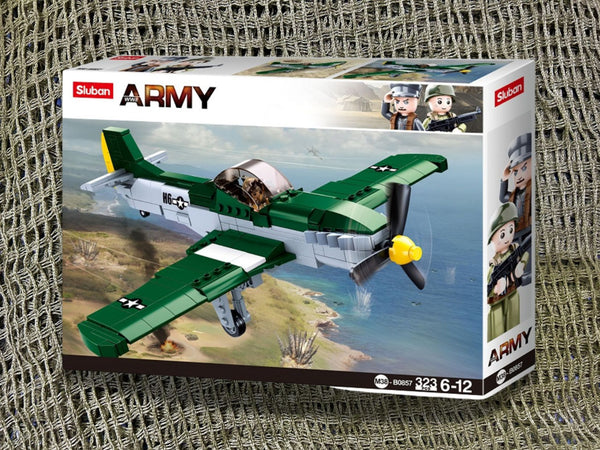 P51D Fighter Plane Construction Set