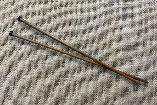 Pair Wooden Knitting Needles
