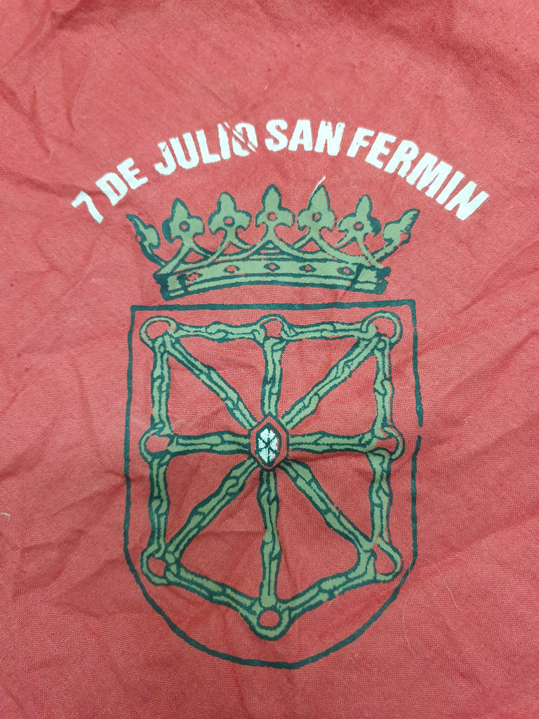 Rare Vintage Pamplona Running of the Bulls Scarf