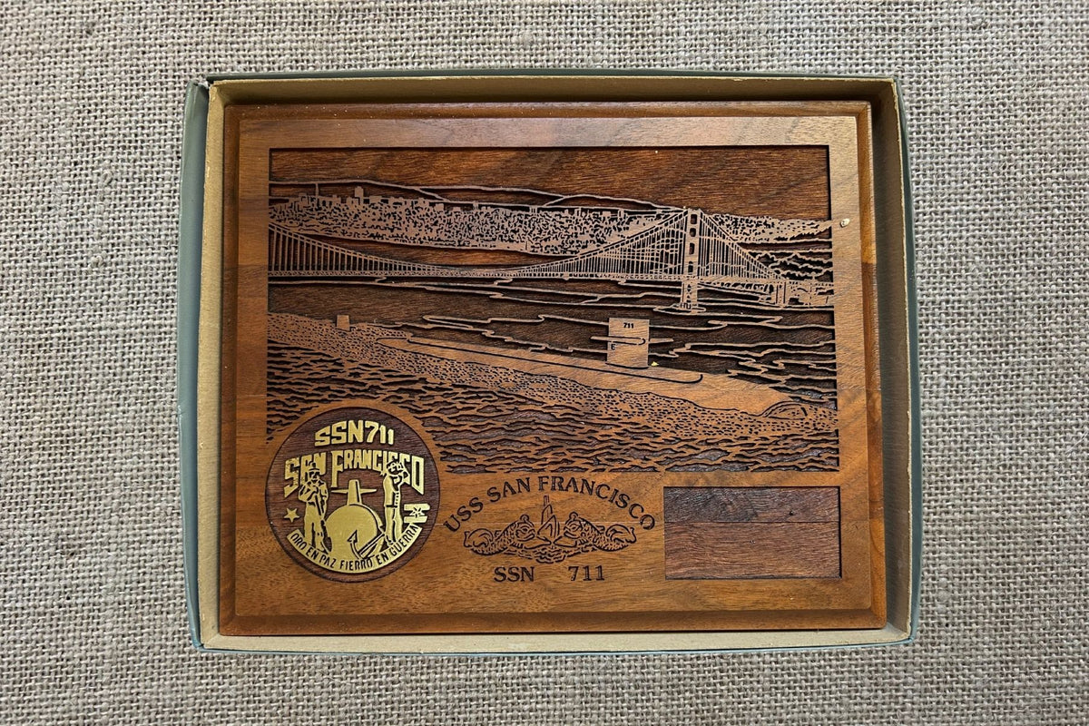 US Navy Submarine Presentation Plaque