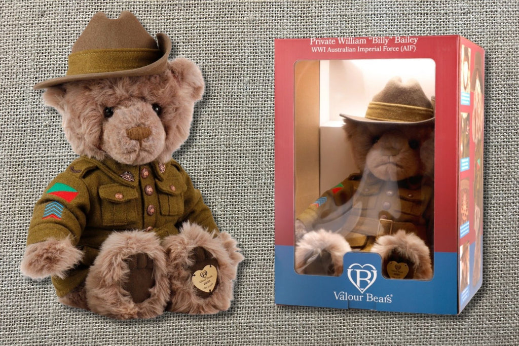 Limited Edition Valour Bear WWI AIF Private William "Billy" Bailey