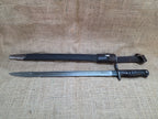 WW1 Enfield Rifle 1913 Remington Bayonet with Scabbard and Leather Frog