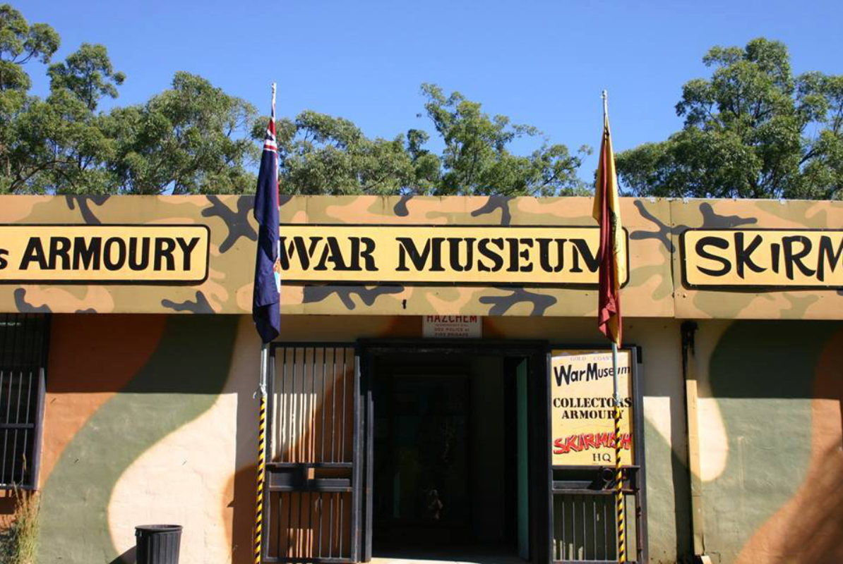 Entrance to the Gold Coast War Museum, Collectors Armoury and Skirmish at Mudgeeraba