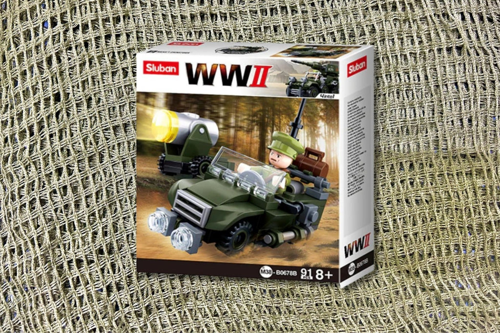WW2 Jeep Mini Construction Set