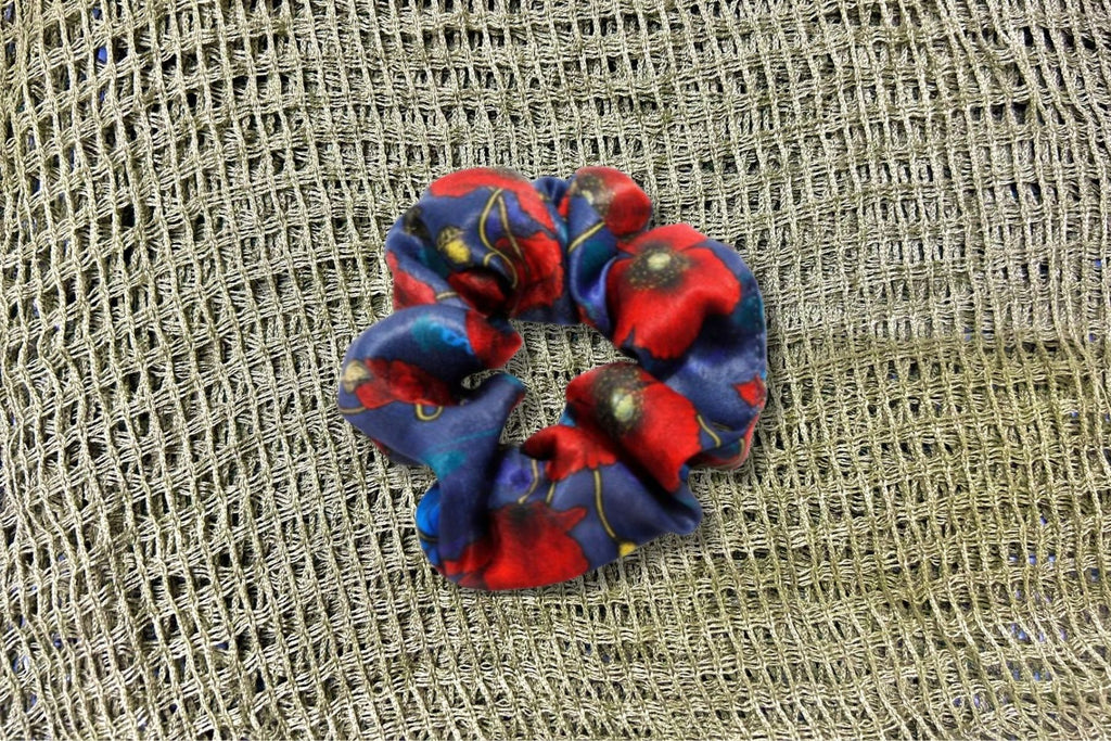 Where The Poppies Grow Hair Scrunchie