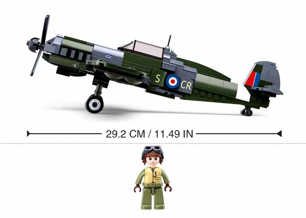 WW2 Spitfire Fighter Construction Set 290pcs