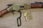 Winchester 1866 'Yellow Boy' Carbine Replica, receiver with the lever open