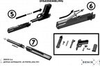 Colt M1911A1 .45 Replica Pistol, Field Strippable (Black), Denix field-strip guide, steps 5 to 7