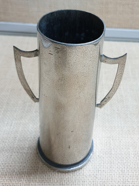 Trench Art Vase 40mm Bofors 1941 Chrome