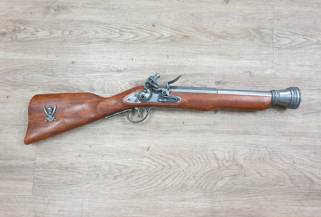 Flintlock Blunderbuss Replica, 18th Century (Pirate Style), left side