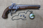 Paris Percussion Pistol Replica, left side